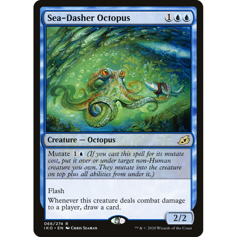 Sea-Dasher Octopus (IKO-066) - Ikoria: Lair of Behemoths Foil