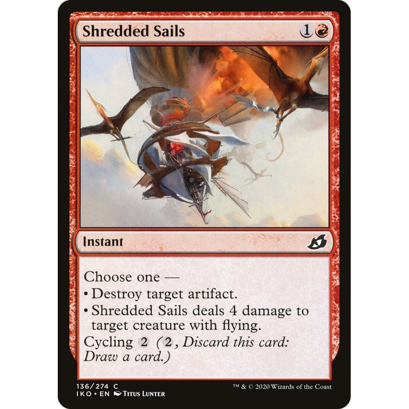 Shredded Sails (IKO-136) - Ikoria: Lair of Behemoths Foil