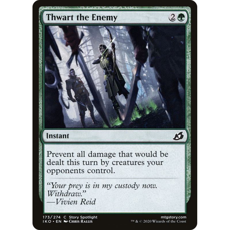 Thwart the Enemy (IKO-173) - Ikoria: Lair of Behemoths Foil