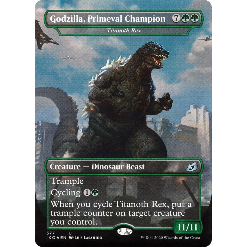 Titanoth Rex (IKO-377) - Ikoria: Lair of Behemoths / Godzilla, Primeval Champion (Borderless)