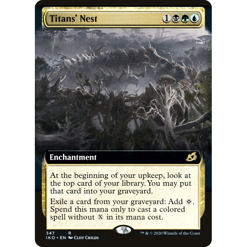 Titans' Nest (IKO-347) - Ikoria: Lair of Behemoths: (Extended Art) Foil