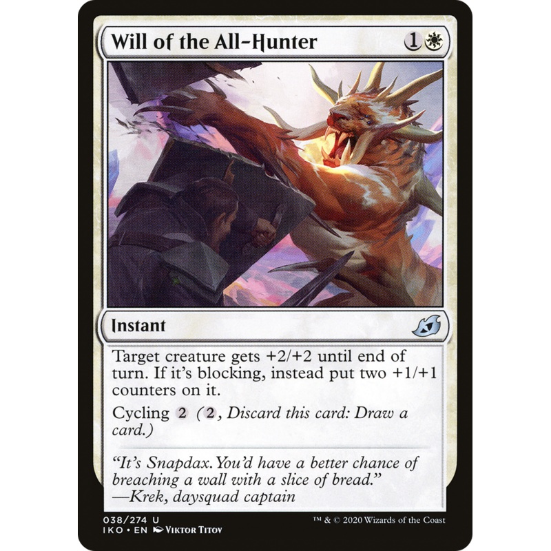 Will of the All-Hunter (IKO-038) - Ikoria: Lair of Behemoths Foil