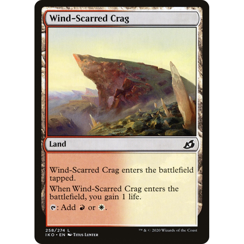 Wind-Scarred Crag (IKO-258) - Ikoria: Lair of Behemoths Foil