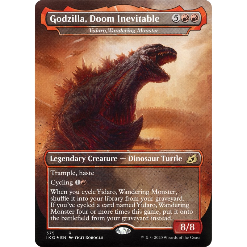 Yidaro, Wandering Monster (IKO-375) - Ikoria: Lair of Behemoths / Godzilla, Doom Inevitable (Borderless) Foil