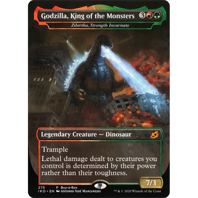 Zilortha, Strength Incarnate (BABP-275) - Ikoria: Lair of Behemoths / Godzilla, King of the Monsters (Borderless)