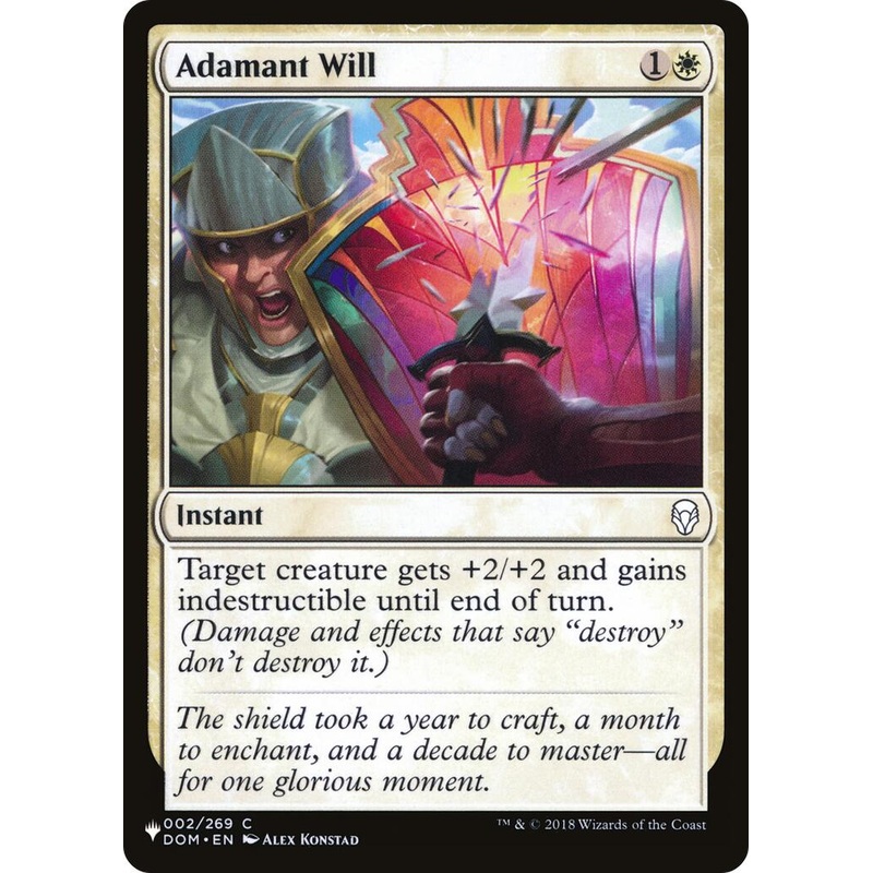 Adamant Will [LIST - 002/269]