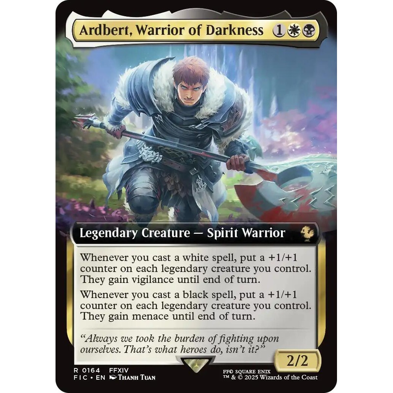 Ardbert, Warrior of Darkness (Extended Art) [FIC - 164]