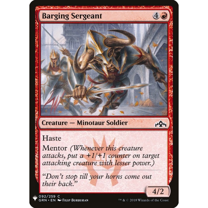 Barging Sergeant [LIST - 92]
