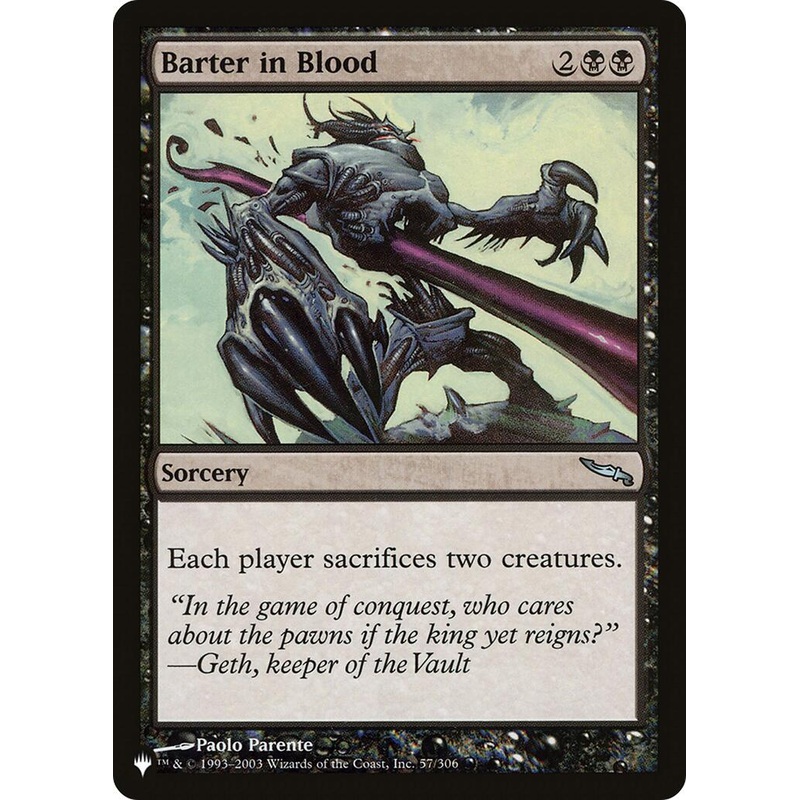 Barter in Blood [LIST - 57/306]