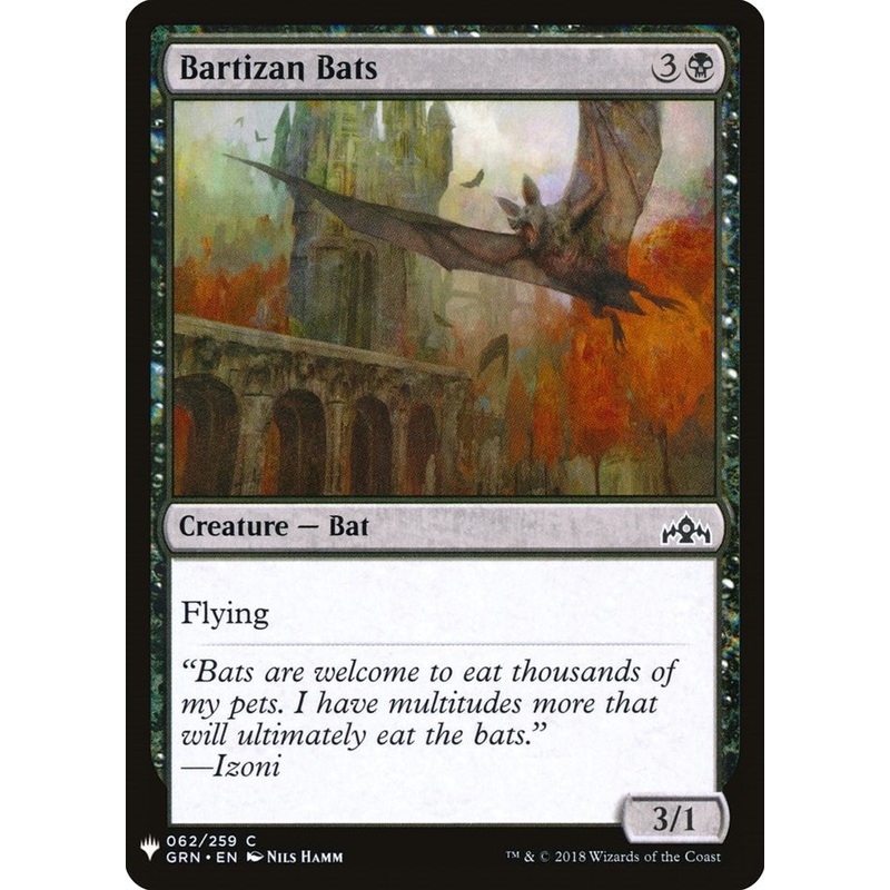 Bartizan Bats [LIST - 62]