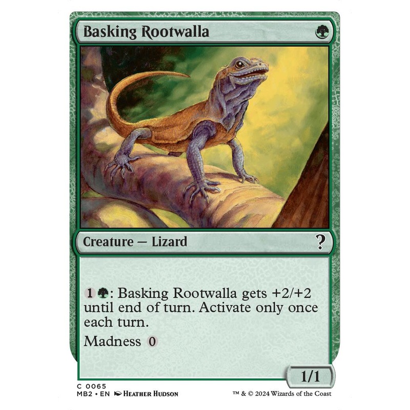 Basking Rootwalla (White Border) [MB2 - 65]