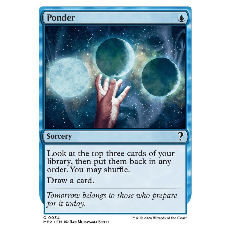 Ponder (White Border) [MB2 - 34]