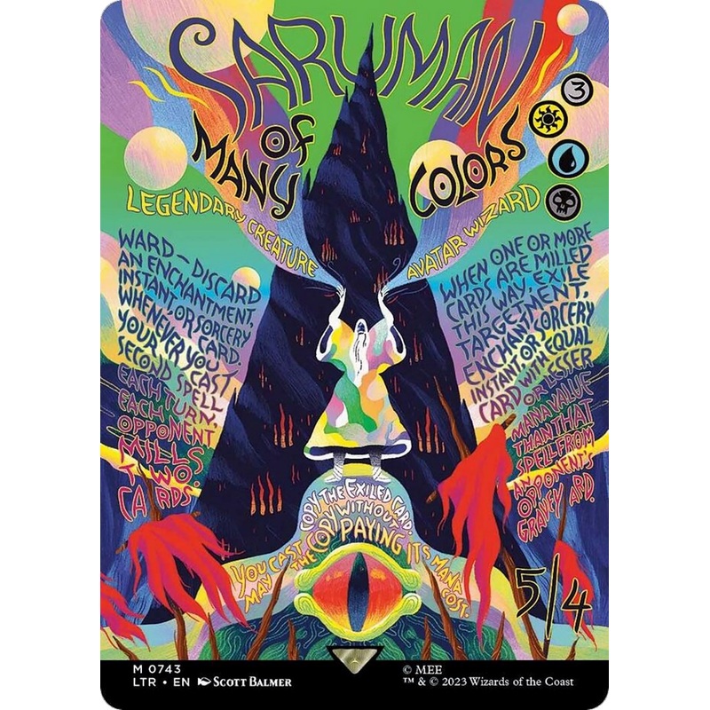 Saruman of Many Colors (Borderless Poster) [LTR - 743]