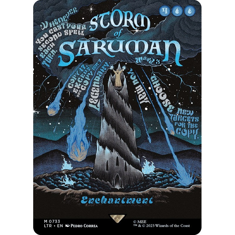 Storm of Saruman (Borderless Poster) [LTR - 733]