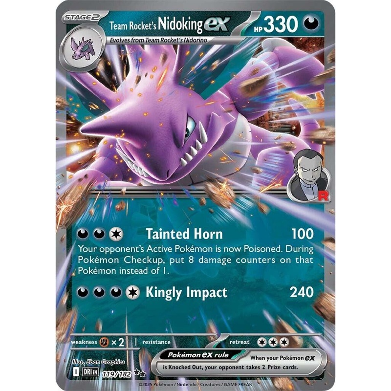 Team Rocket's Nidoking ex - 119/182 [DRI - 119/182]