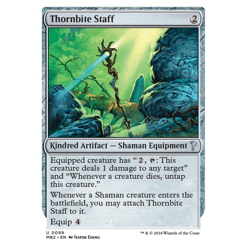 Thornbite Staff (White Border) [MB2 - 99]