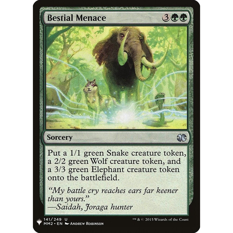 Bestial Menace [LIST - 141]