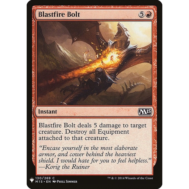 Blastfire Bolt [LIST - 130]