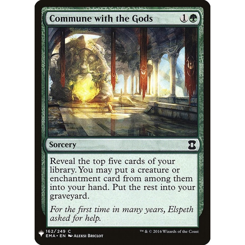 Commune with the Gods [LIST - 162]