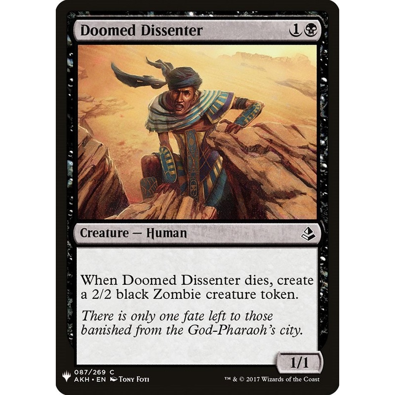 Doomed Dissenter [LIST - 87]