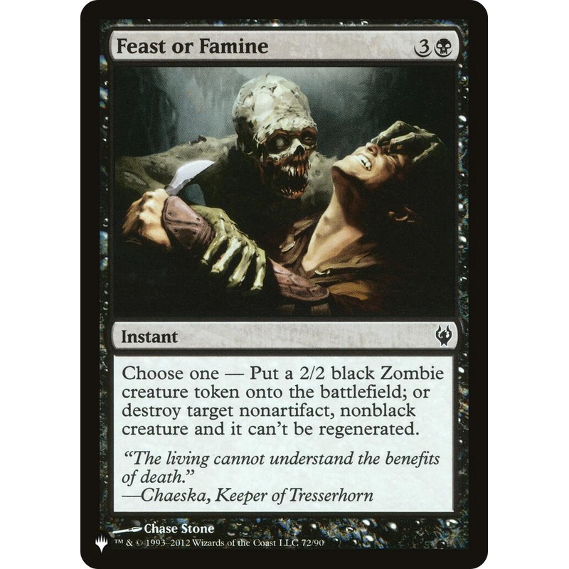 Feast or Famine [LIST - 72/90]
