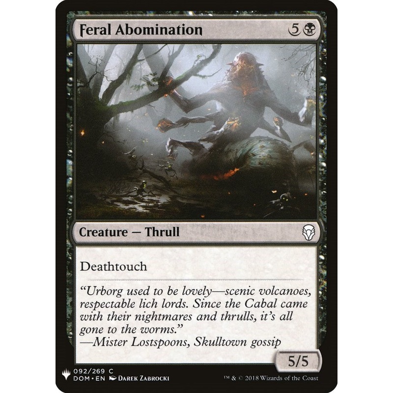 Feral Abomination [LIST - 92]