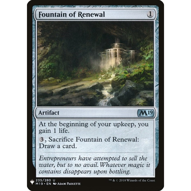 Fountain of Renewal [LIST - 235]