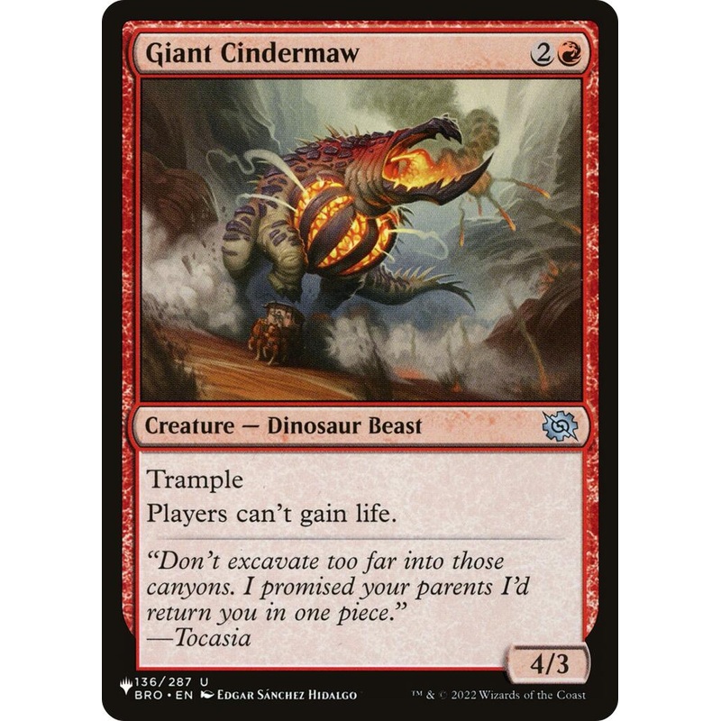 Giant Cindermaw [LIST - 136/012]