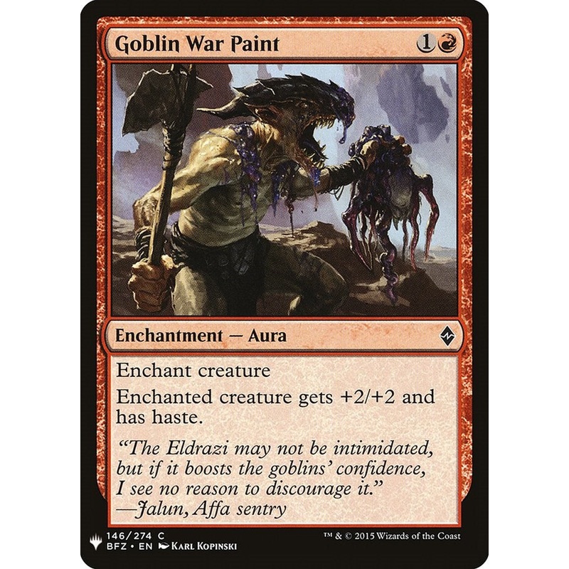 Goblin War Paint [LIST - 146]