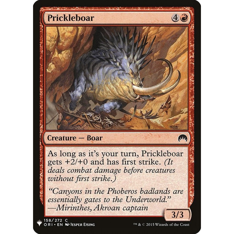 Prickleboar [LIST - 158]