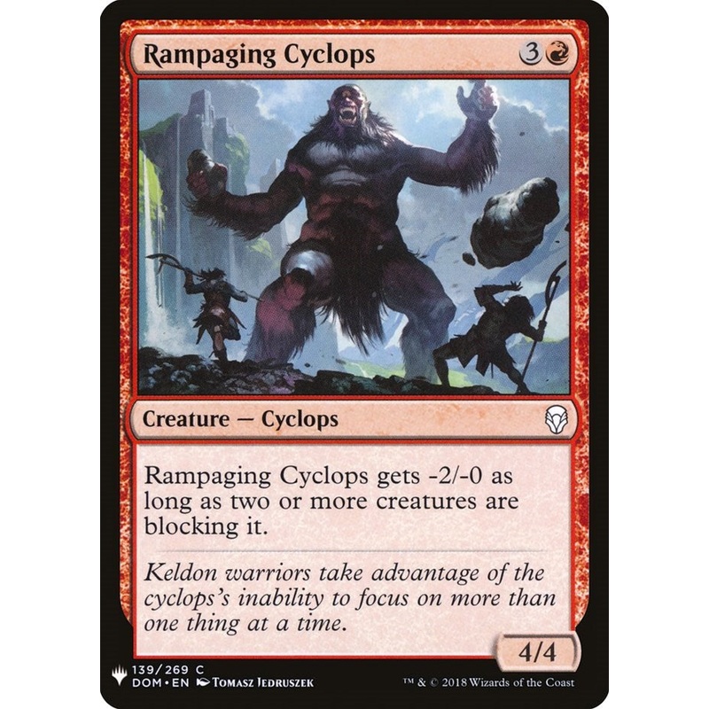 Rampaging Cyclops [LIST - 139]