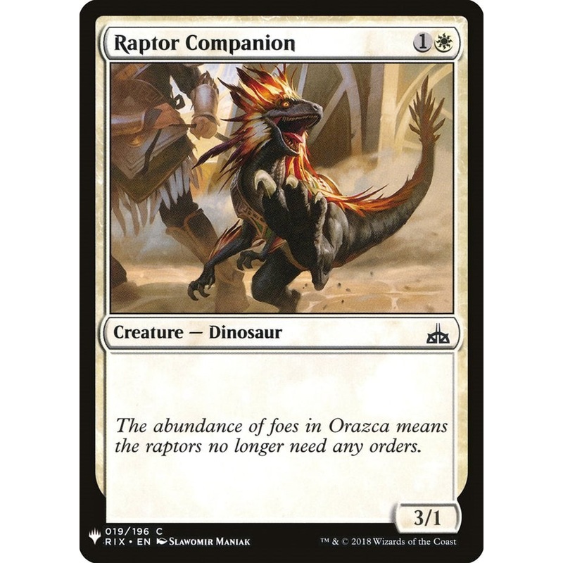 Raptor Companion [LIST - 19]