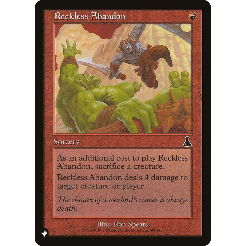 Reckless Abandon [LIST - 94/143]