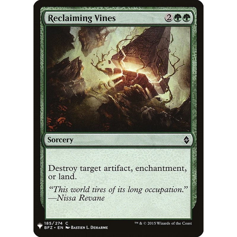 Reclaiming Vines [LIST - 185]