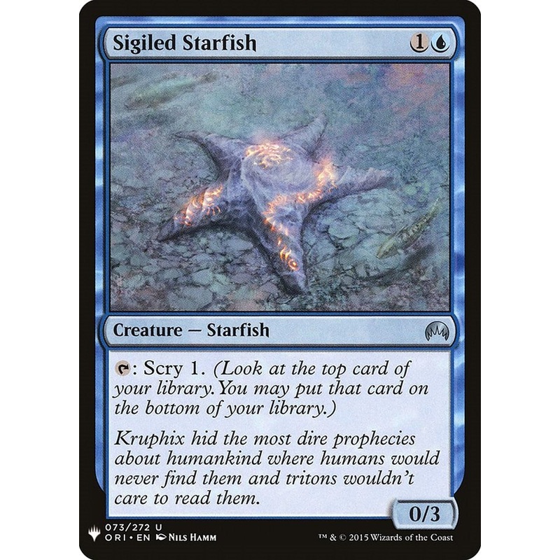Sigiled Starfish [LIST - 73]