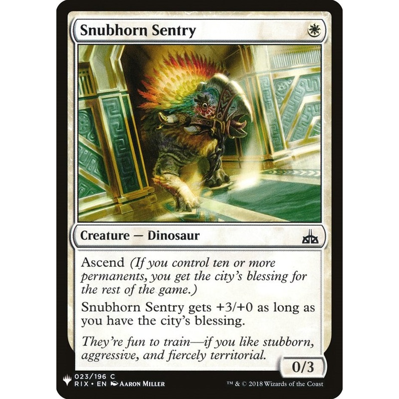 Snubhorn Sentry [LIST - 23]