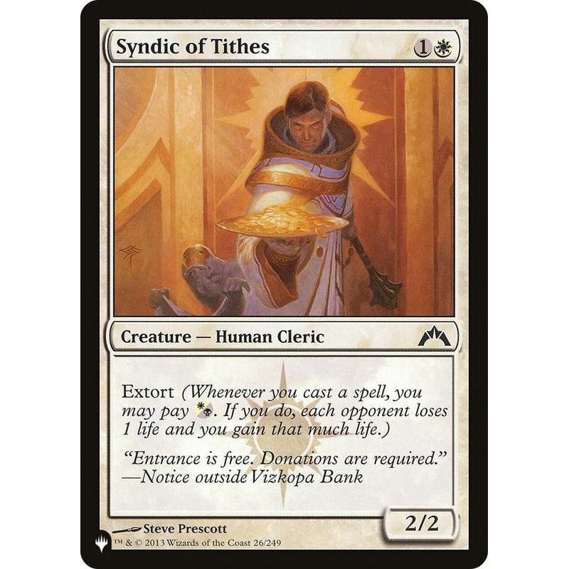 Syndic of Tithes [LIST - 26/249]