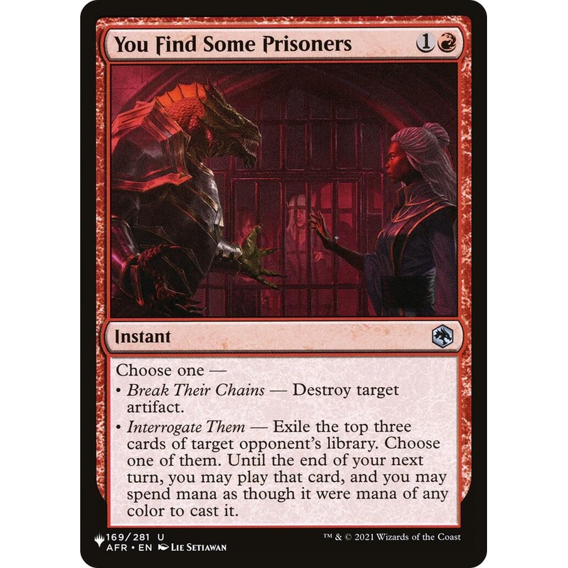 You Find Some Prisoners [LIST - 169/281]