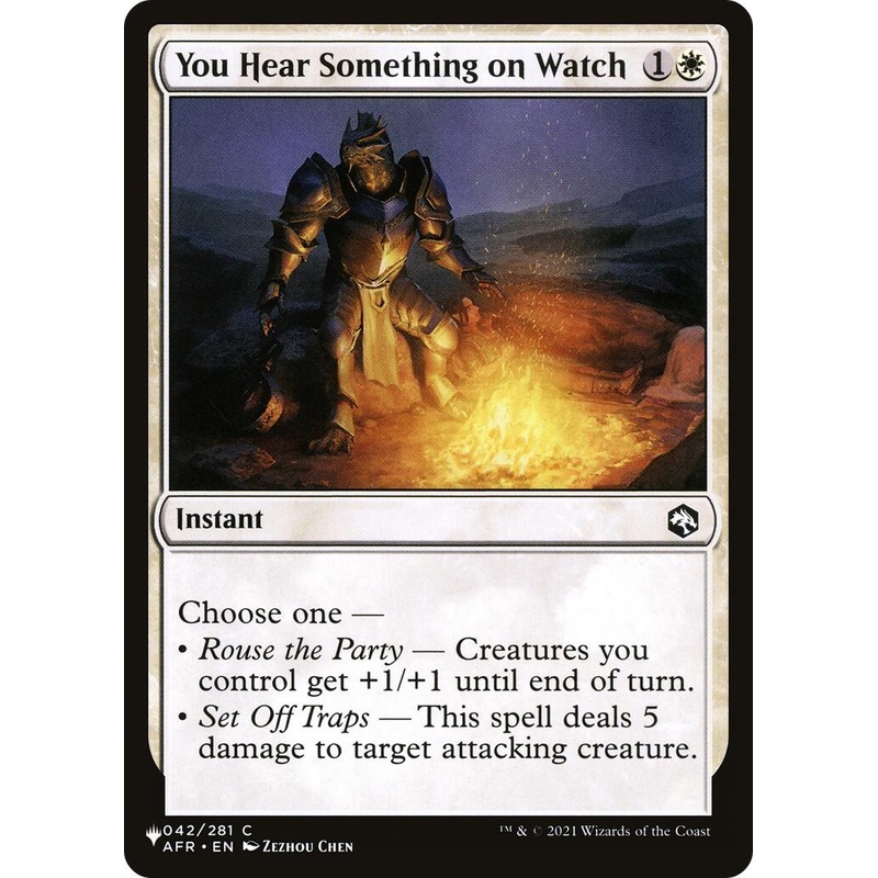 You Hear Something on Watch [LIST - 042/281]