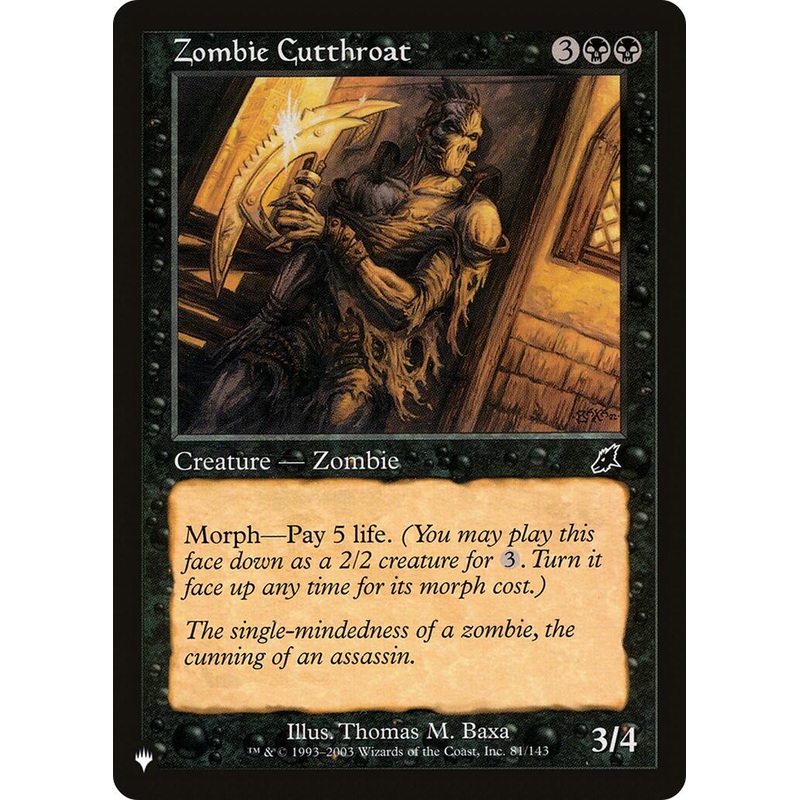 Zombie Cutthroat [LIST - 81/143]