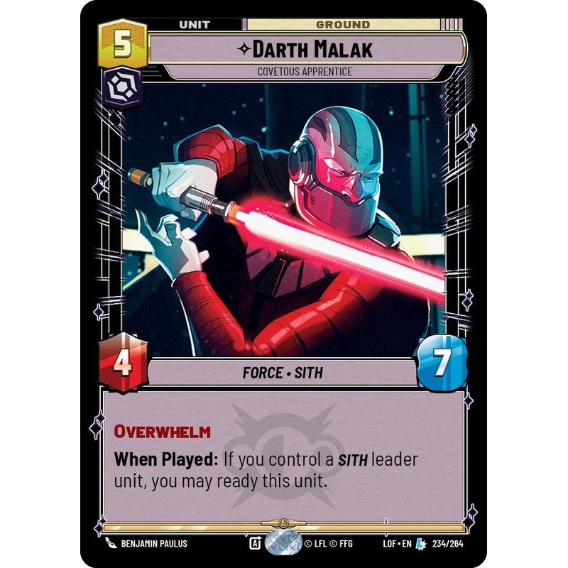 Darth Malak - Covetous Apprentice [LOF - 234/264]