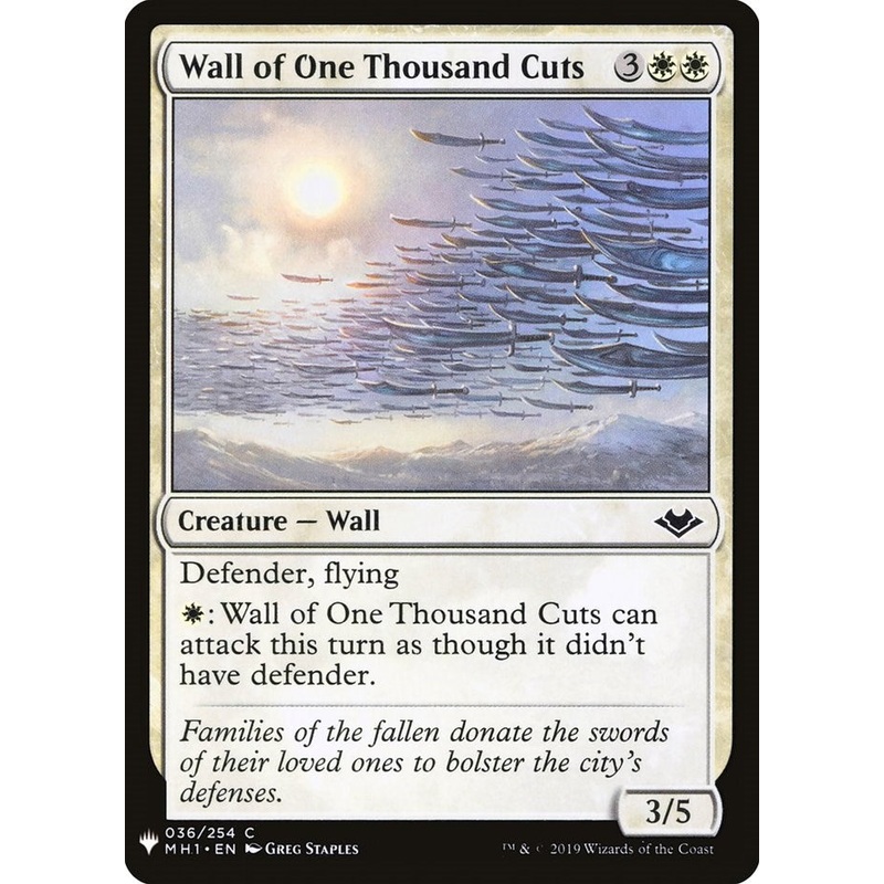Wall of One Thousand Cuts [LIST - 36]