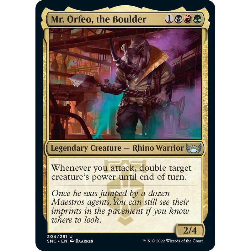Mr. Orfeo, the Boulder [SNC - 204]
