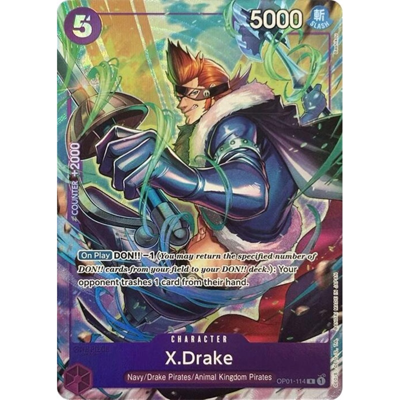 X.Drake (Premium Card Collection -Best Selection Vol. 2-) [OP-PR - OP01-114]
