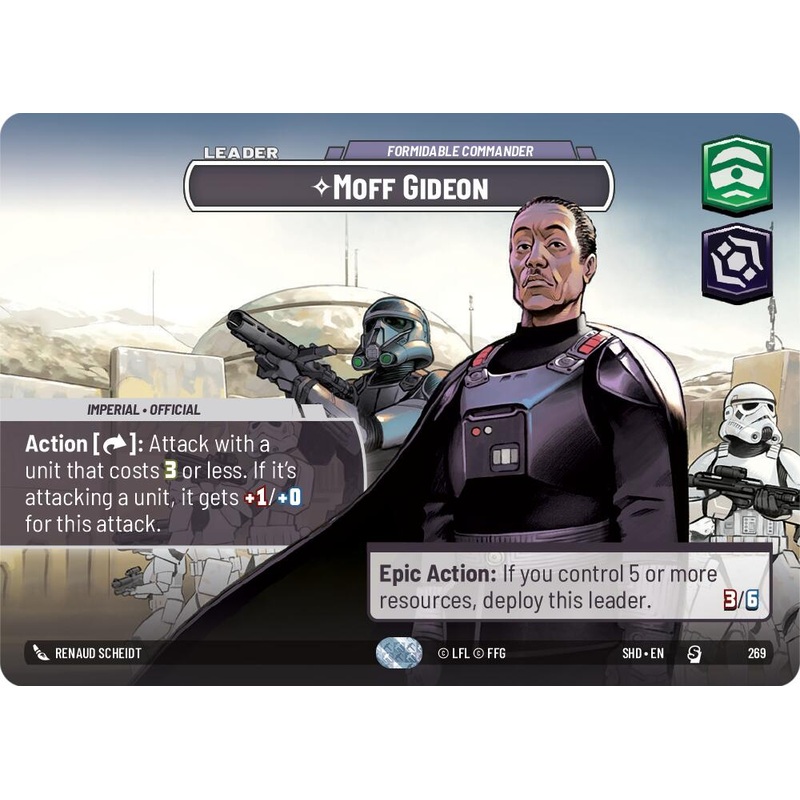 Moff Gideon - Formidable Commander (Showcase) [SHD - 269]