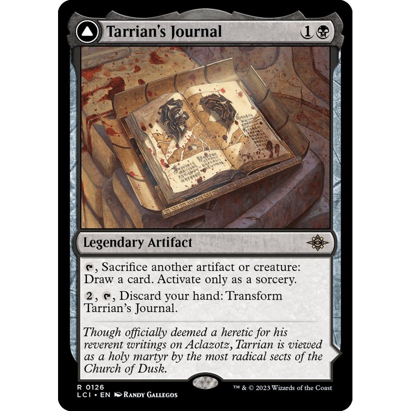 Tarrian's Journal [LCI - 126]