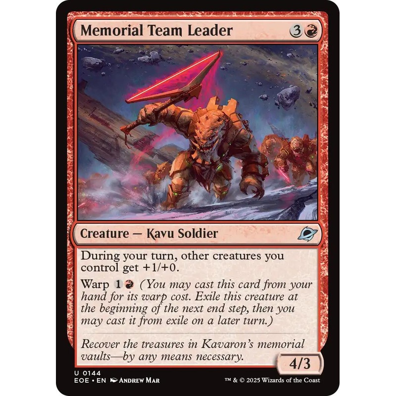 Memorial Team Leader [EOE - 144]