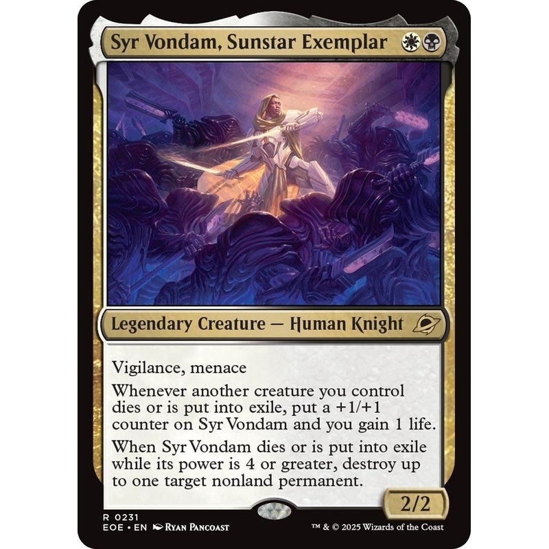 Syr Vondam, Sunstar Exemplar [EOE - 231]
