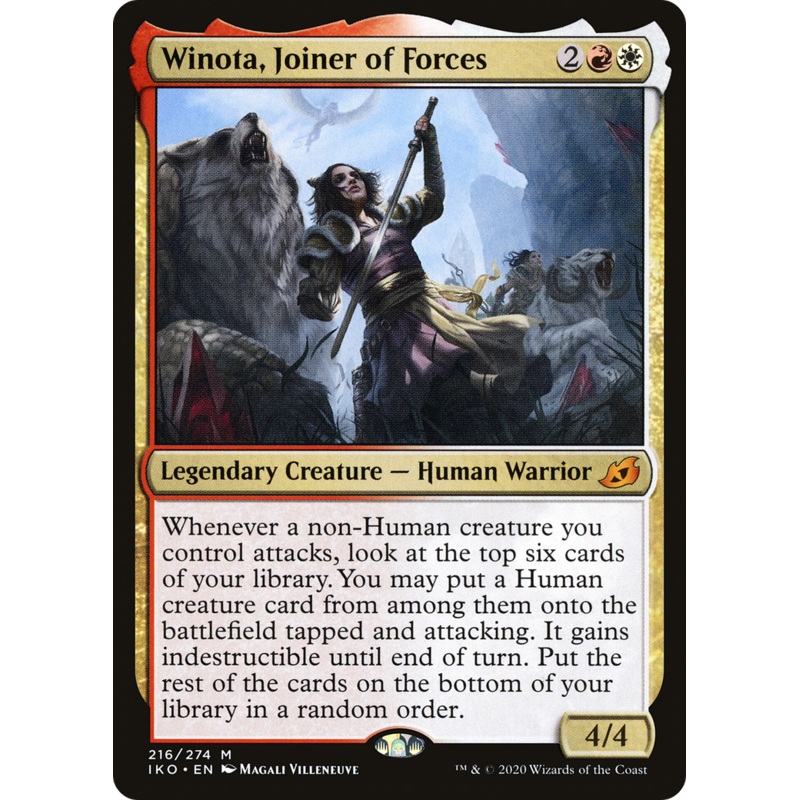 Winota, Joiner of Forces (IKO-216) - Ikoria: Lair of Behemoths Foil