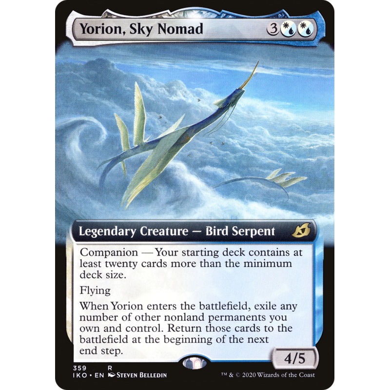 Yorion, Sky Nomad (IKO-359) - Ikoria: Lair of Behemoths: (companion, Extended Art)